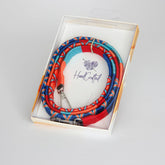 Handykette | Handyband | Marineblau-Türkis-Rot | Handgemacht | Handy umhängeband | Universalgurt für alle Smartphone | Iphone | Samsung Galaxy